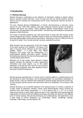 Physical Principles of Remote Sensing | PDF