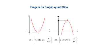 Imagem da função quadrática
Im y IR / y Im y IR / y
4a 4a
      
          
    
 