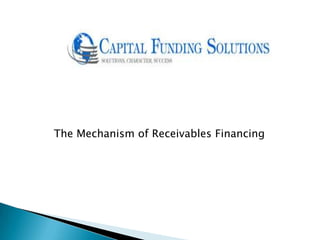 The Mechanism of Receivables Financing
 