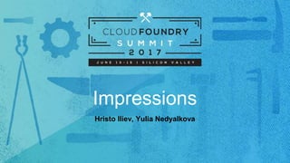 Impressions
Hristo Iliev, Yulia Nedyalkova
 