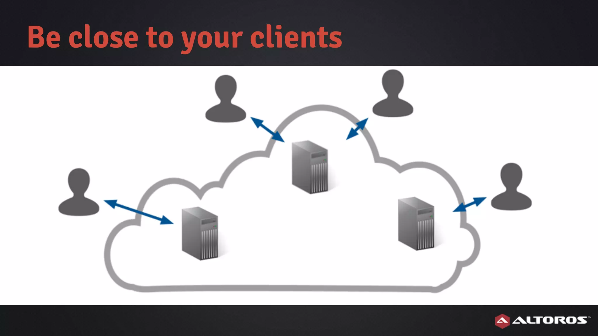 Be close to your clients
 