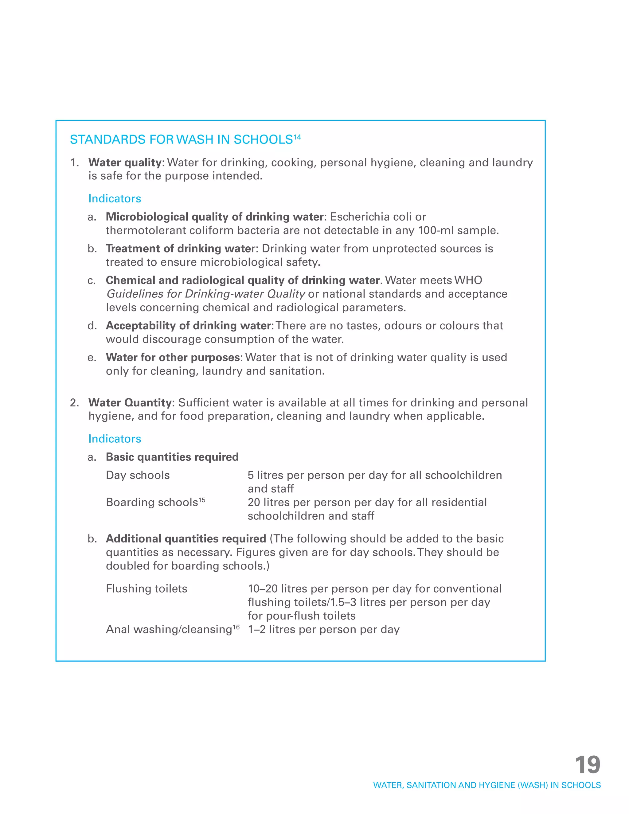 Water, Sanitation and Hygiene (WASH) in Schools | PDF