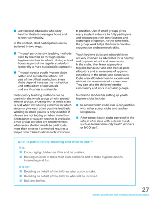 Water, Sanitation and Hygiene (WASH) in Schools | PDF