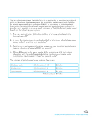 Water, Sanitation and Hygiene (WASH) in Schools | PDF