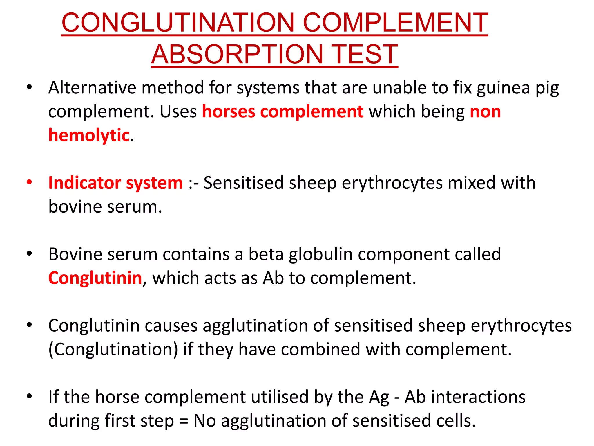 COMPLEMENT FIXATION TEST - CFT | PPTX