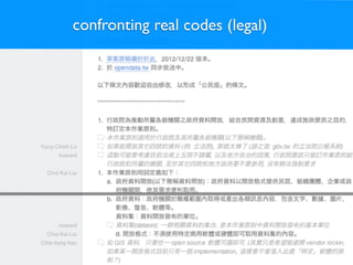 confronting real codes (legal)
 