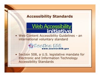 Improving Your Web Site Accessibility