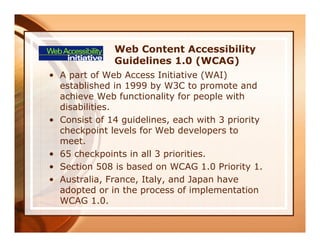 Improving Your Web Site Accessibility