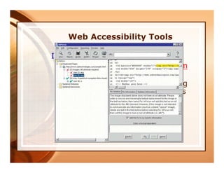 Improving Your Web Site Accessibility