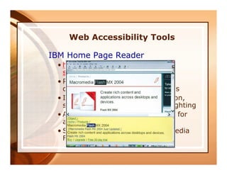 Improving Your Web Site Accessibility