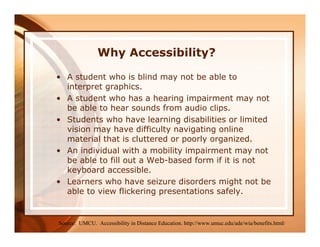 Improving Your Web Site Accessibility