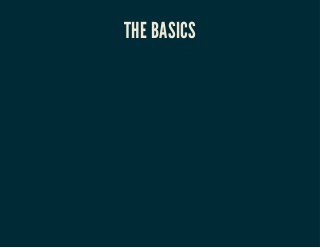 THE BASICS 
 