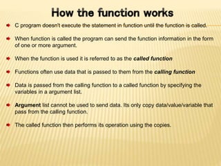 C function | PPTX
