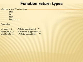 C function