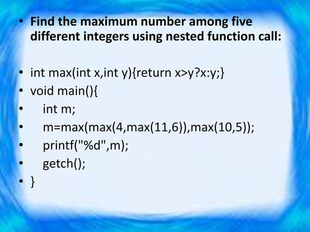 Function in C Programming | PPTX