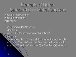 C++ functions | PPT