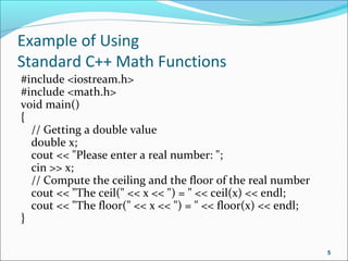 C++ functions | PPT