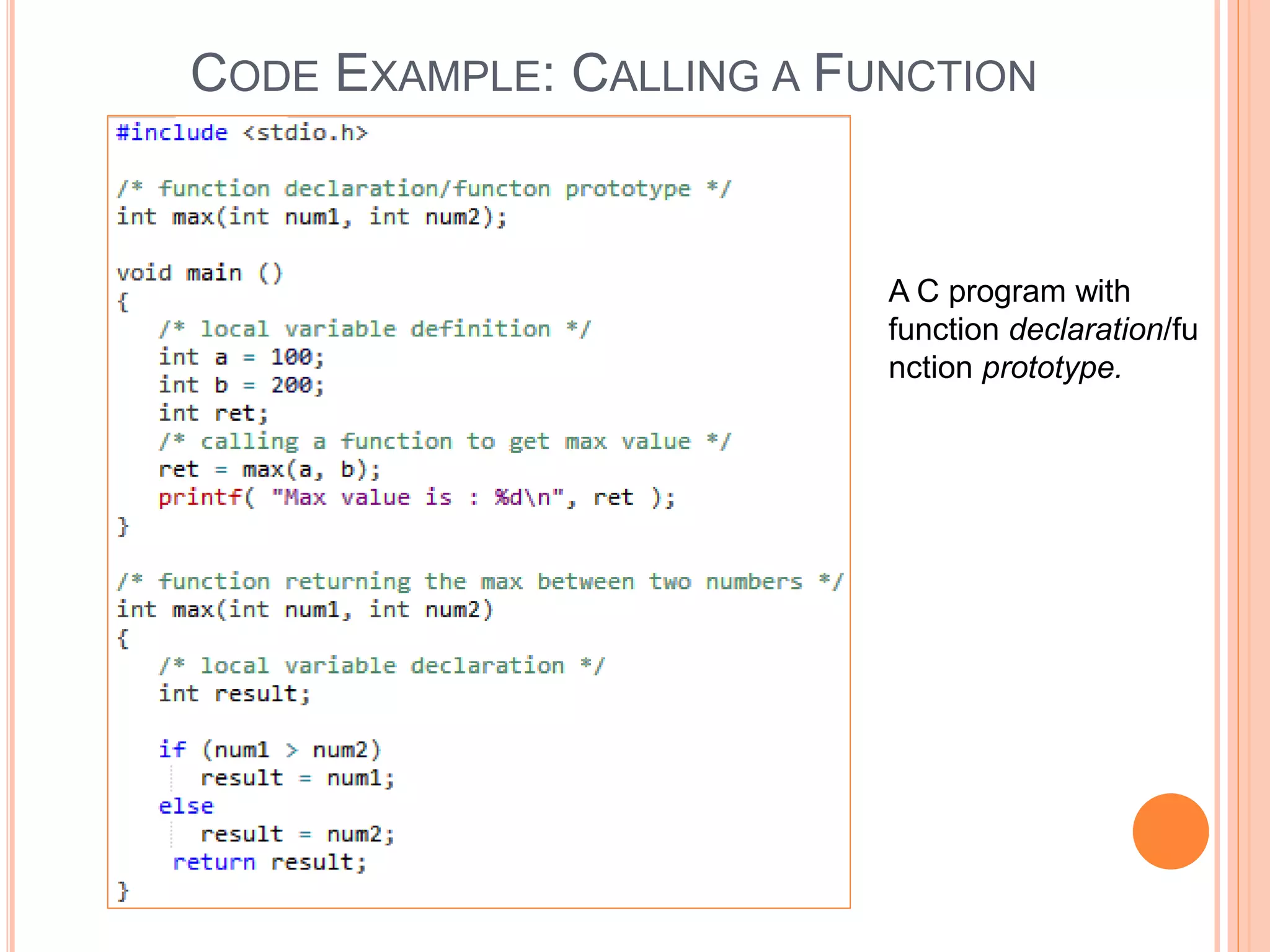 C functions | PPT