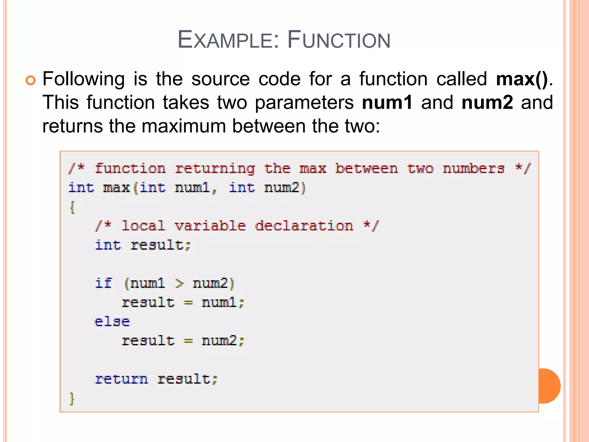 C functions | PPT