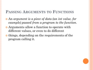 Comprehensive Guide to Functions in C++ Programming Language | PDF