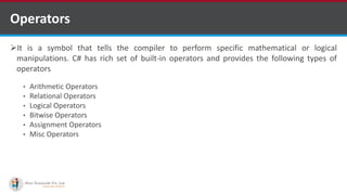 C# fundamentals Part 2 | PPTX | Programming Languages | Computing
