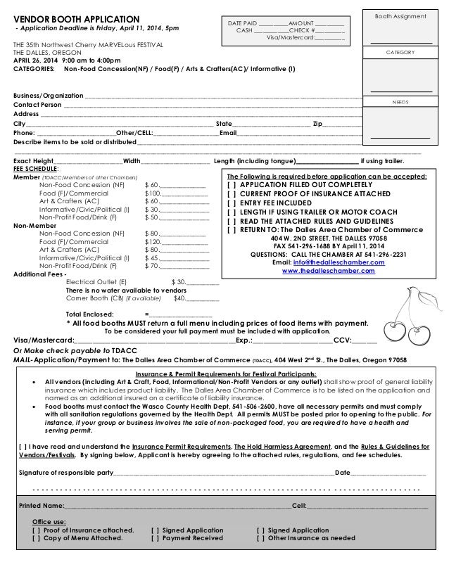 vendor application