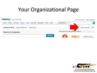 Your Organizational Page

 