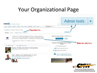 Your Organizational Page

 