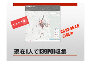 現在1人で139POI収集
 