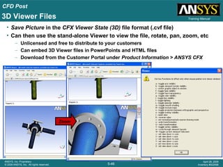 Advanced Post-Processing Techniques in ANSYS CFX for CFD Analysis | PPT