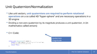 Comprehensive Guide to 3D Transformations and Vector Mathematics in ...