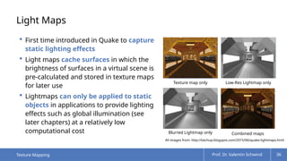 Lightmap Texture Example Comprehensive Overview of Texture Mapping Techniques in Computer ...