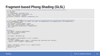 Vec4 Example Comprehensive Overview of Shading Techniques in Computer Graphics | PDF