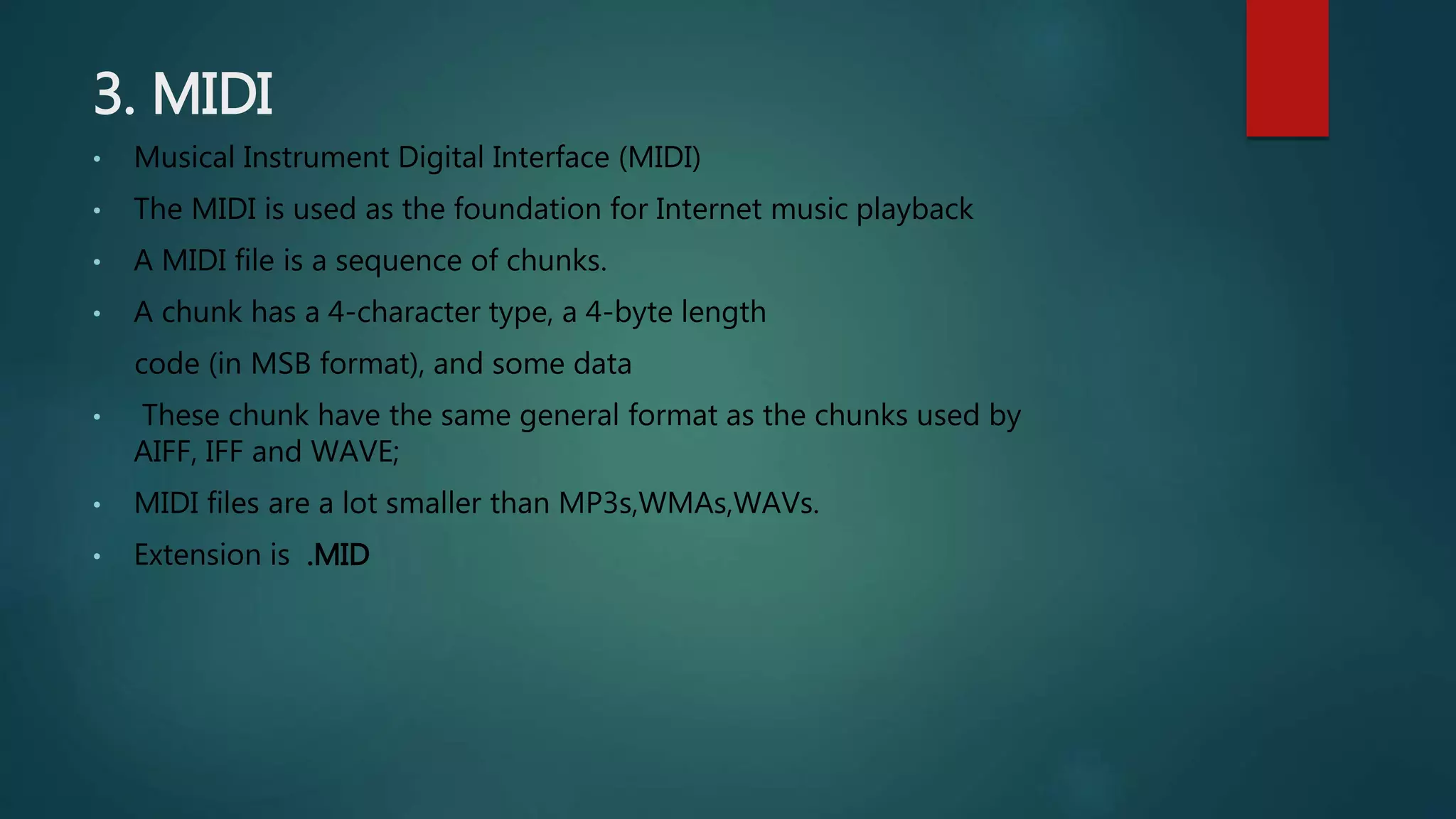 Multimedia data and file format ppt