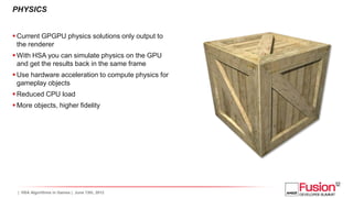 GPGPU algorithms in games | PDF