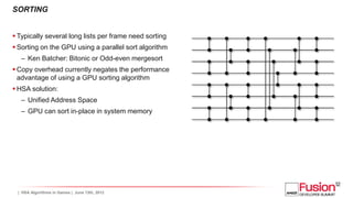GPGPU algorithms in games | PPT
