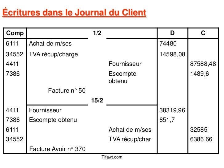 Comment Enregistrer Une Facture De Vente Avec Escompte  englshtdri