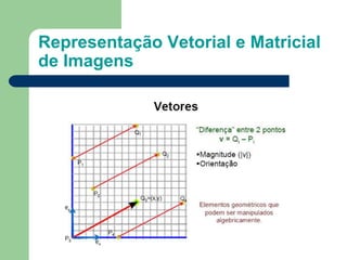 Representação Vetorial e Matricial
de Imagens
 
