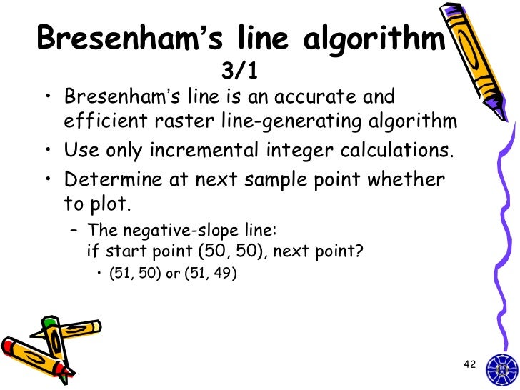 Bresenham Line Drawing Algorithm For Negative Slope : Cg simple opengl point line course