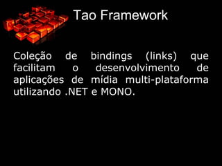 Arquitetura do OpenGL O OpenGL é um conjunto de funções, que fornecem acesso aos recursos do hardware de vídeo; 