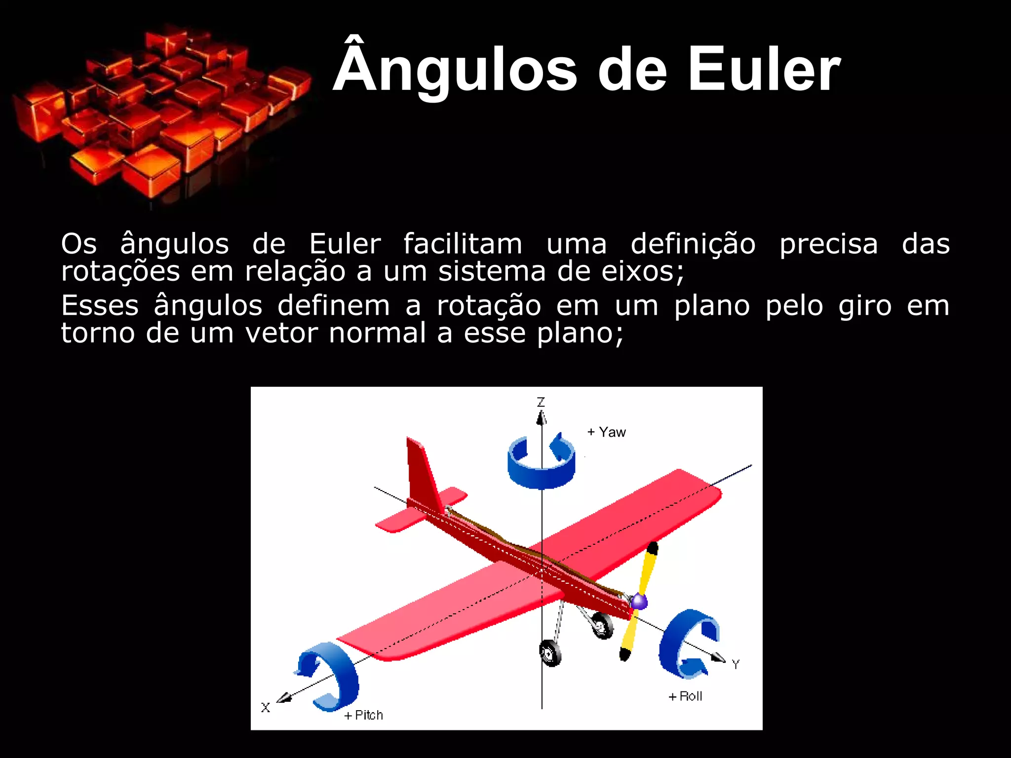 A possibilidade de submetê-lo a diversas transformações é importante em diversas aplicações da computação gráfica; 