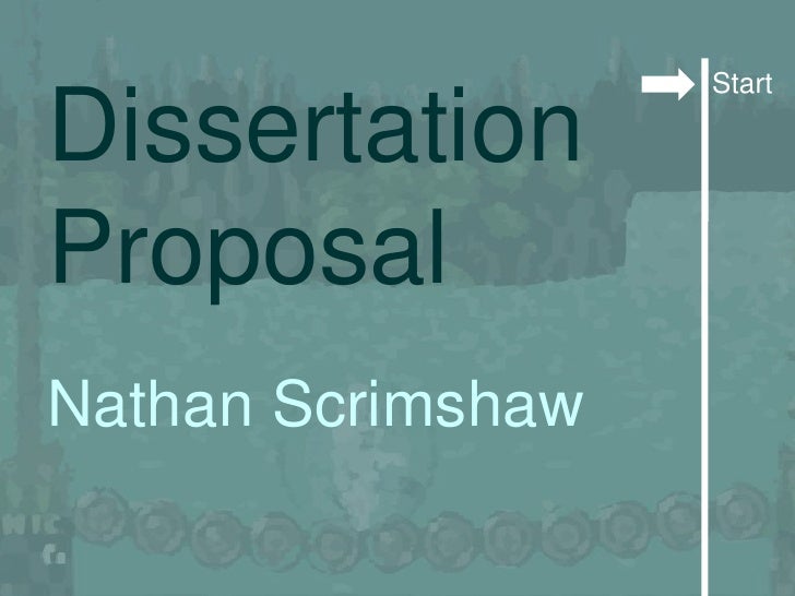 Doctoral dissertation proposal picture