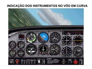 INDICAÇÃO DOS INSTRUMENTOS NO VÔO EM CURVA
 