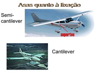 Semi-
cantilever
Cantilever
suportes
 