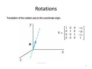 3D transformation and viewing | PDF