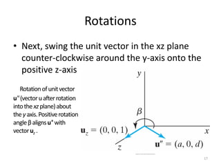 Xyz Rotation Visualized 3D transformation and viewing | PDF