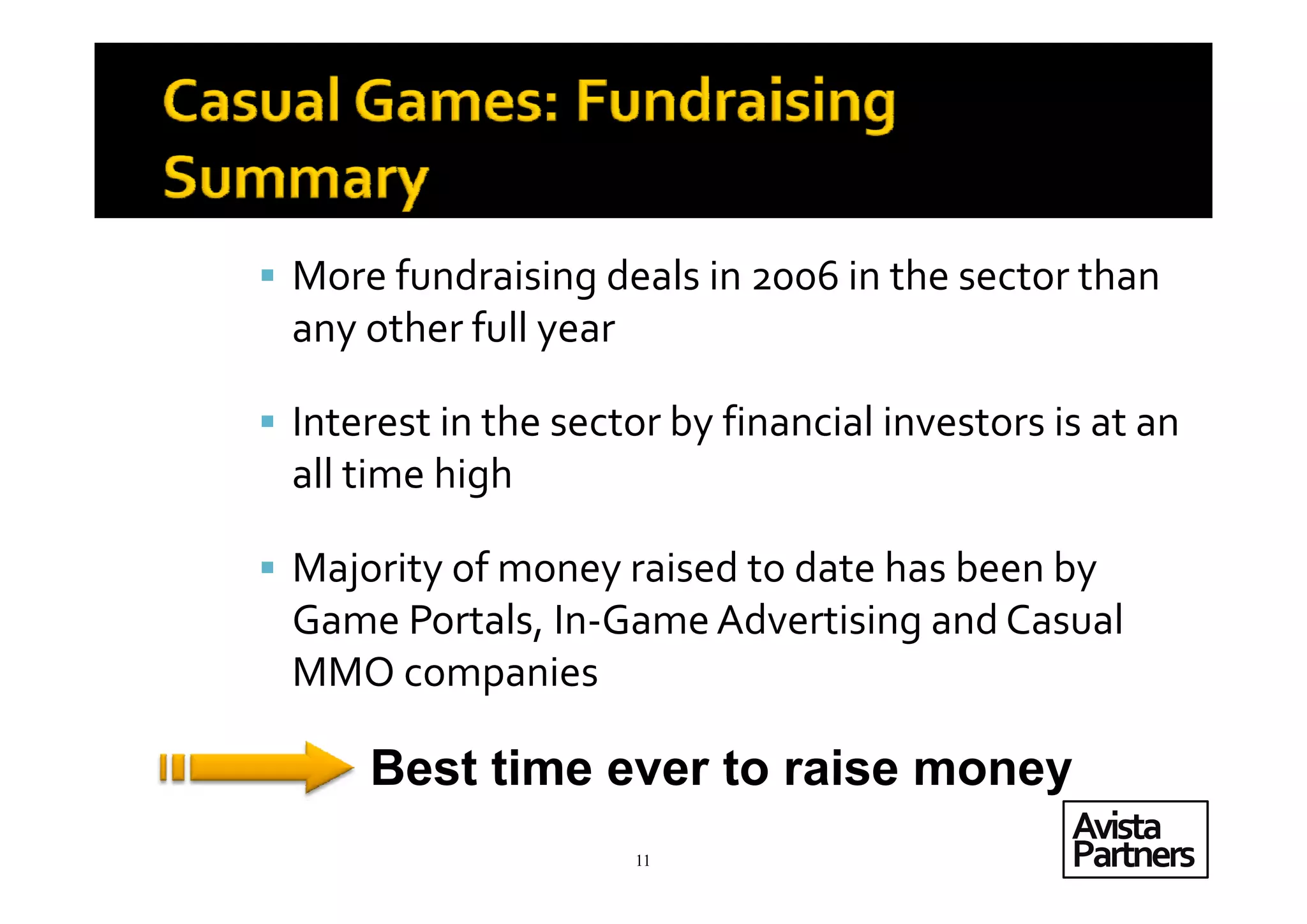 Casual Games; A Strategic Review of the Sector