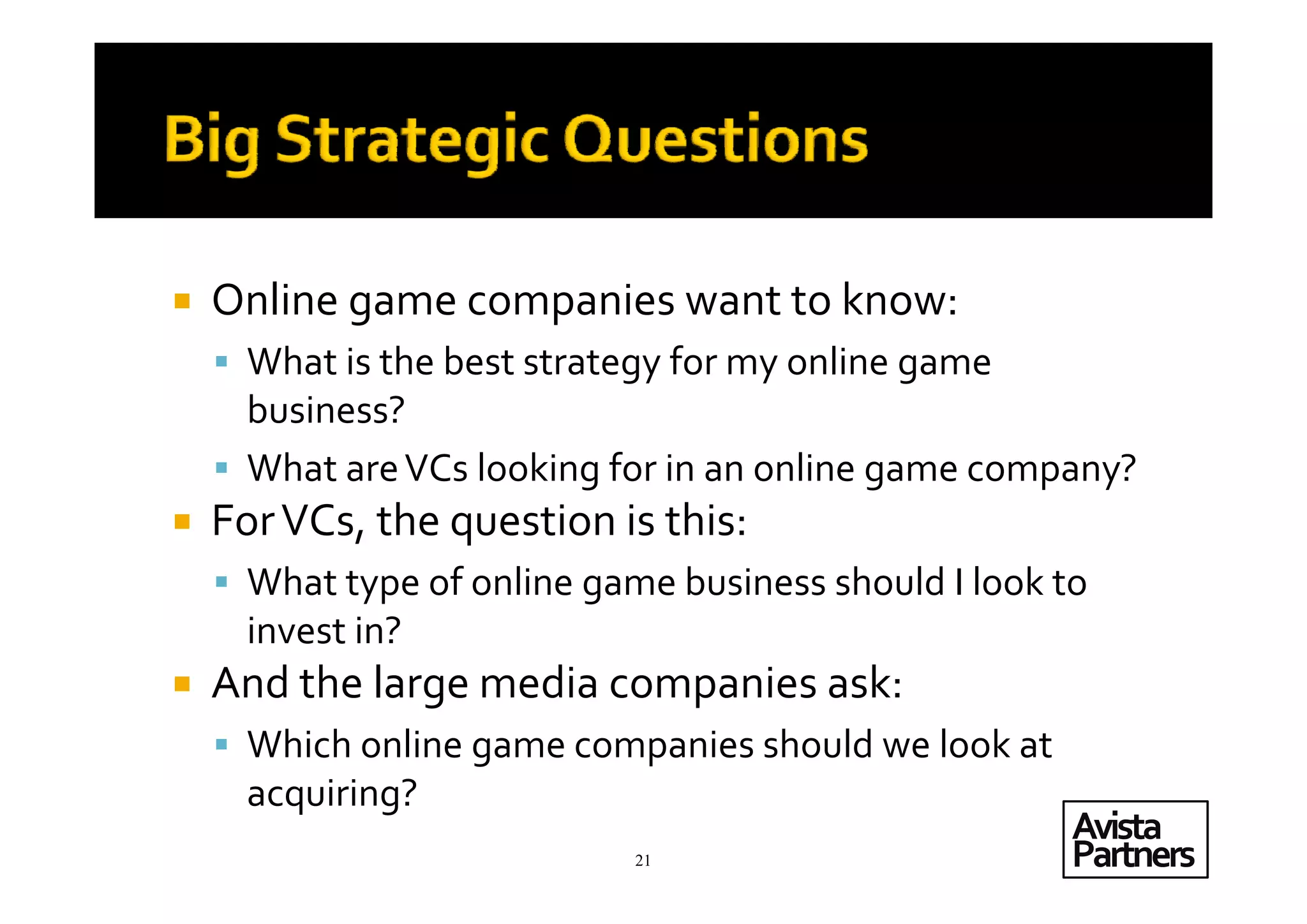 Casual Games; A Strategic Review of the Sector