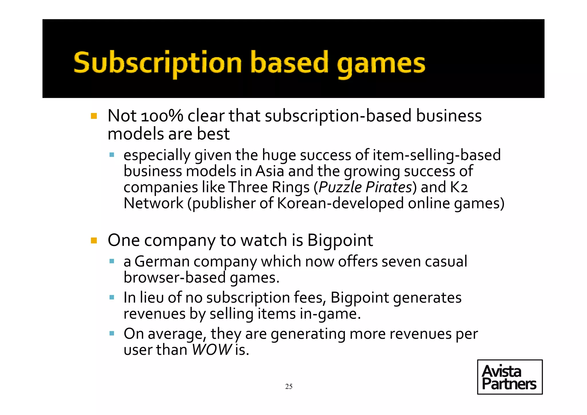 Casual Games; A Strategic Review of the Sector