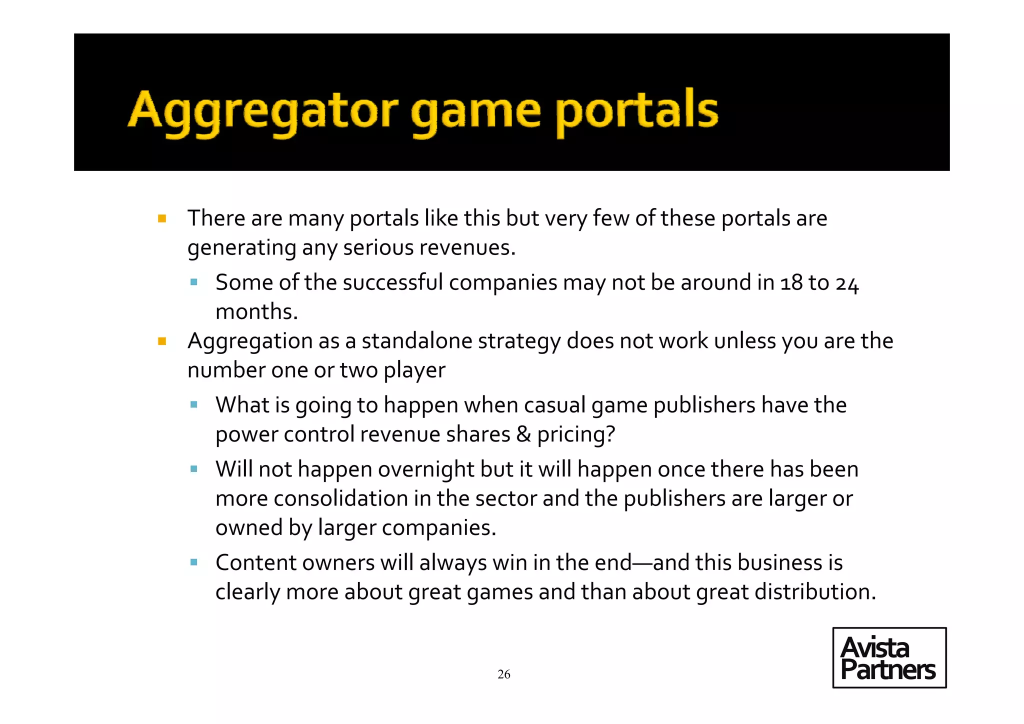 Casual Games; A Strategic Review of the Sector